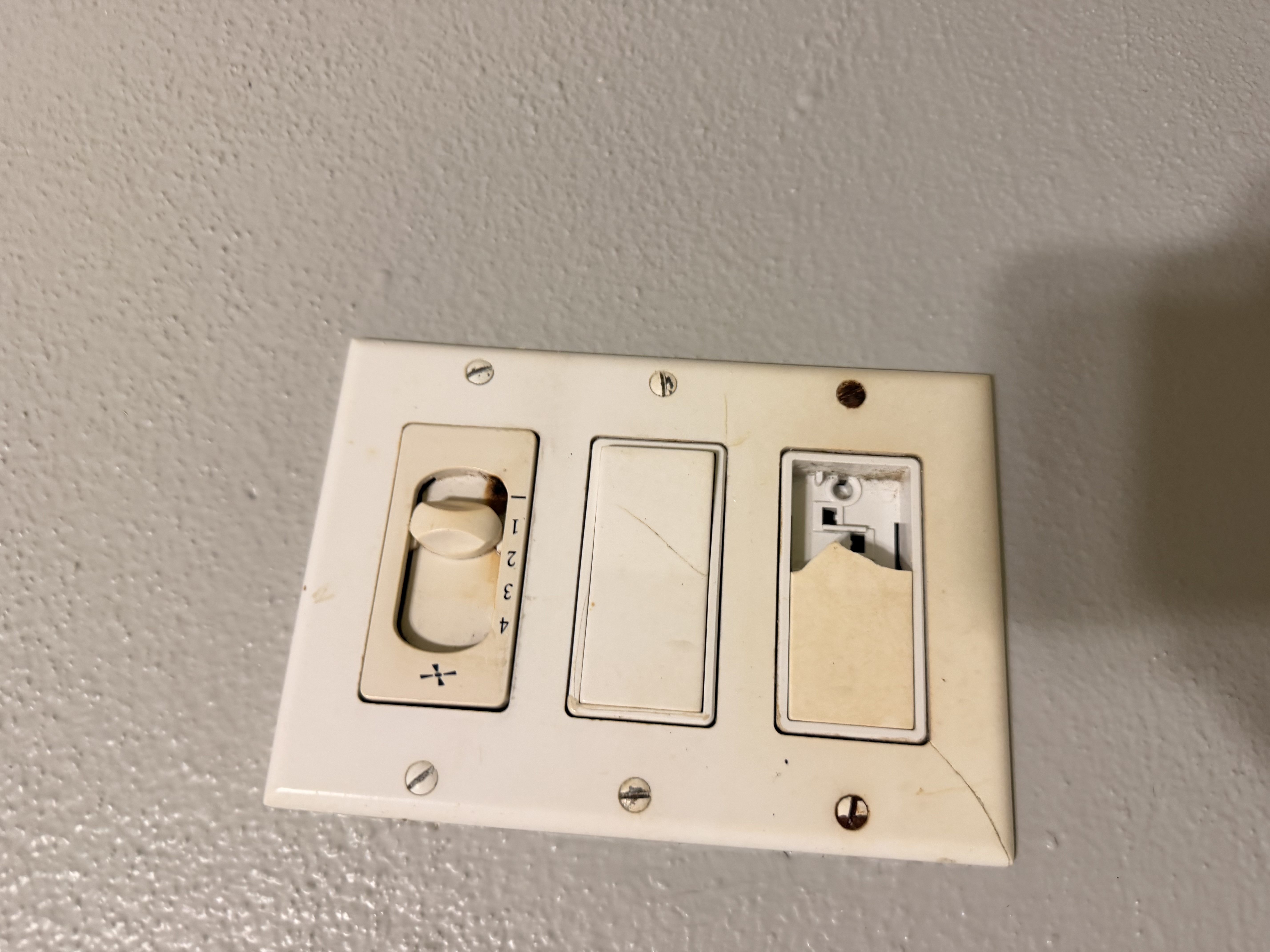 Old worn switches
