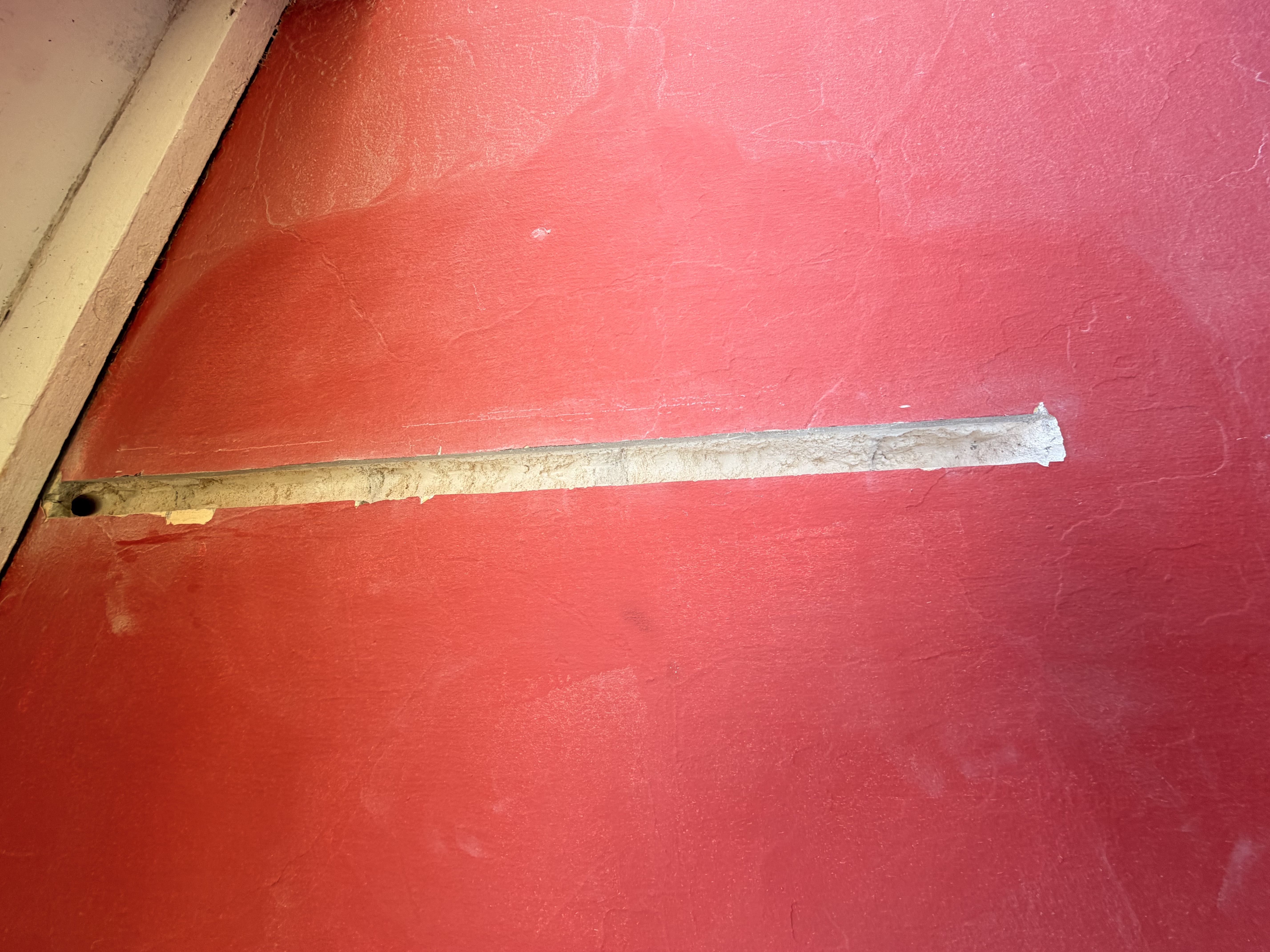 Conduit installation on wall